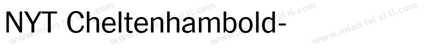 NYT Cheltenhambold字体转换